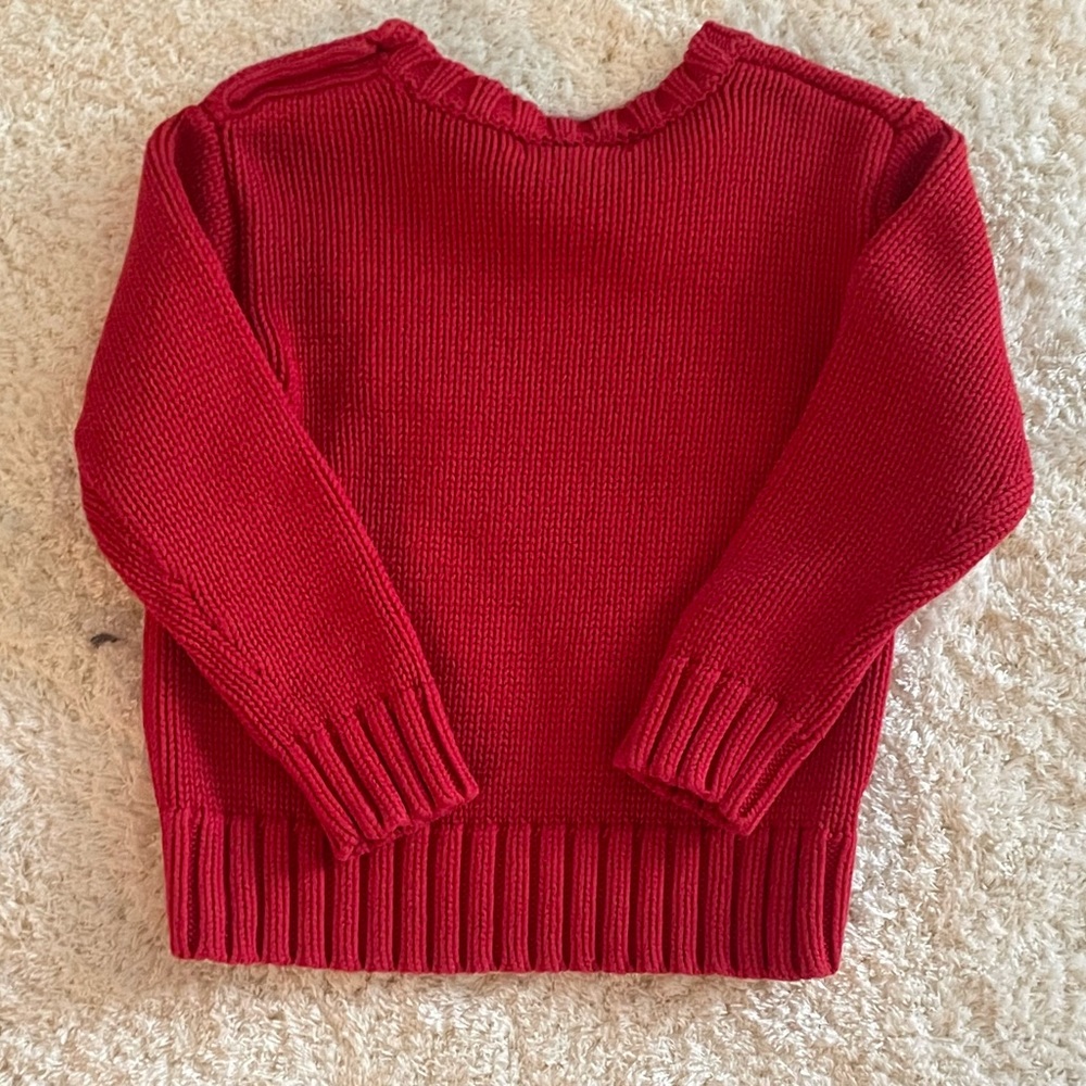 Ralph Lauren Polo unisex sweater kids size 4 red